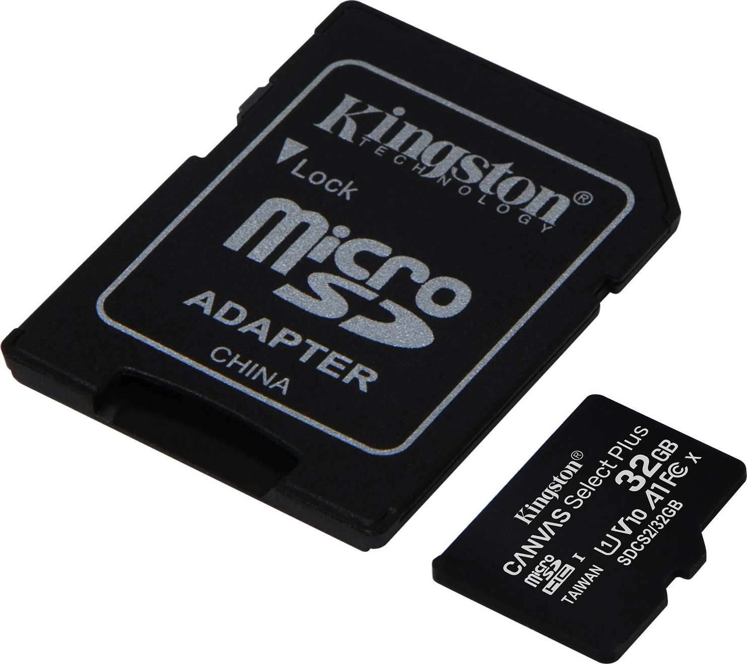 Kartelë memorie Kingston Canvas Select Plus 32GB, MicroSDHC, Class 10, UHS-I, 100 MB/s, e zezë