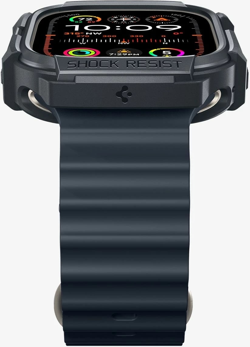 Kasë dhe rrip për Apple Watch Spigen, gri e errët