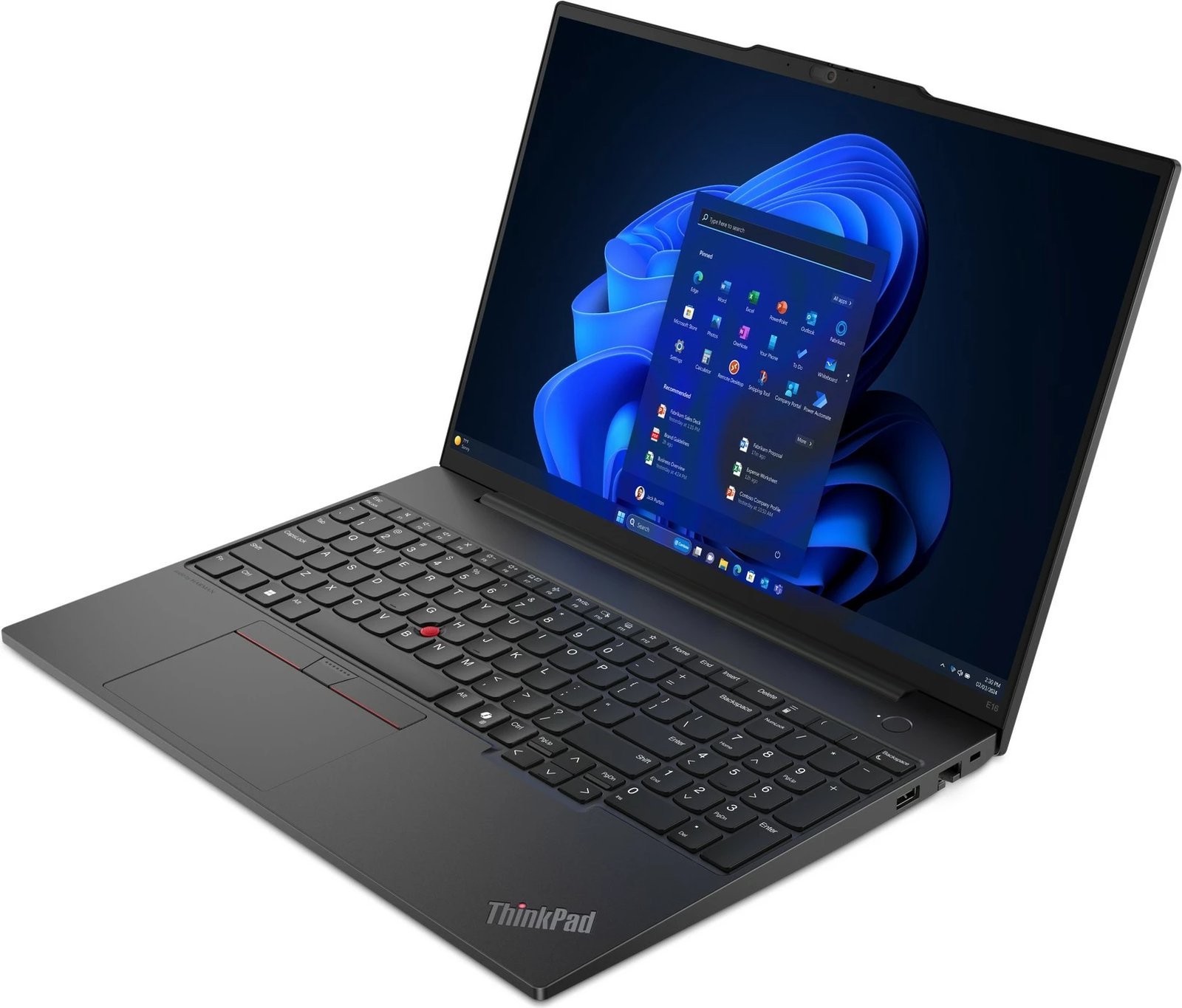 Laptop Lenovo ThinkPad E16, 16", AMD Ryzen 5, 16GB RAM, 512 GB SSD,AMD Radeon Graphics, i zi (DE keyboard)