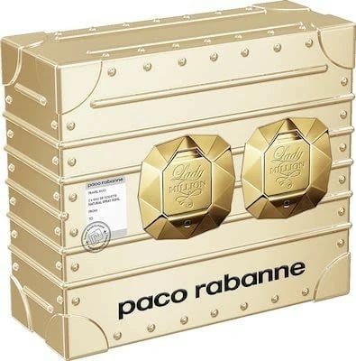 Set Eau De Parfum Paco Rabanne Lady Million, 2 x 30 ml