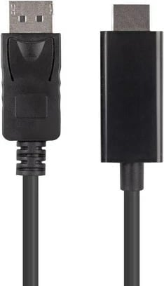 Kabllo Displayport-HDM Lanberg, 1.8m, e zezë