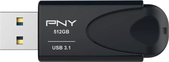 USB PNY Attaché 4 3.1, 512GB, e zezë