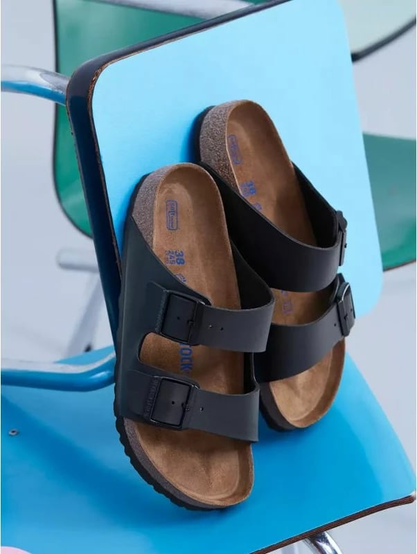 Papuqe Birkenstock, unisex, të zeza