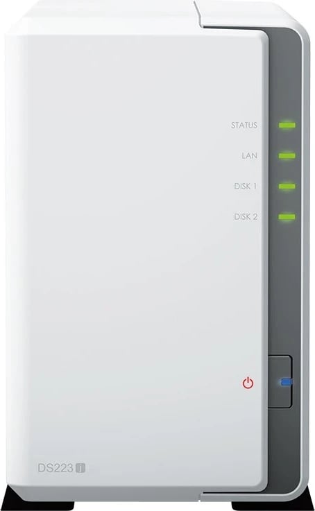 Server NAS Synology DiskStation DS223J, Ethernet LAN, i Bardhë