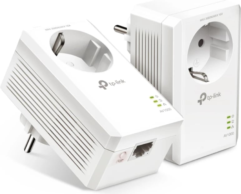 Powerline Starter Kit TP-LINK AV1000 TL-PA7017P, Gigabit, e bardhë