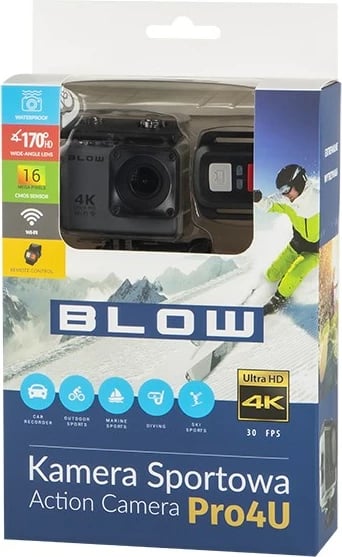 Kamerë sportive Blow, 2 ", 4K Ultra, 16 MP,  e hirtë