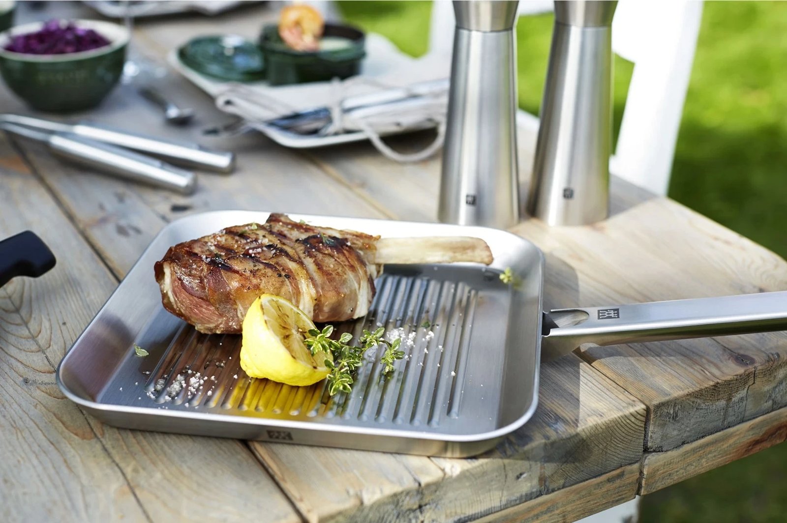 Tigan grill ZWILLING Plus 24 cm, Argjendtë