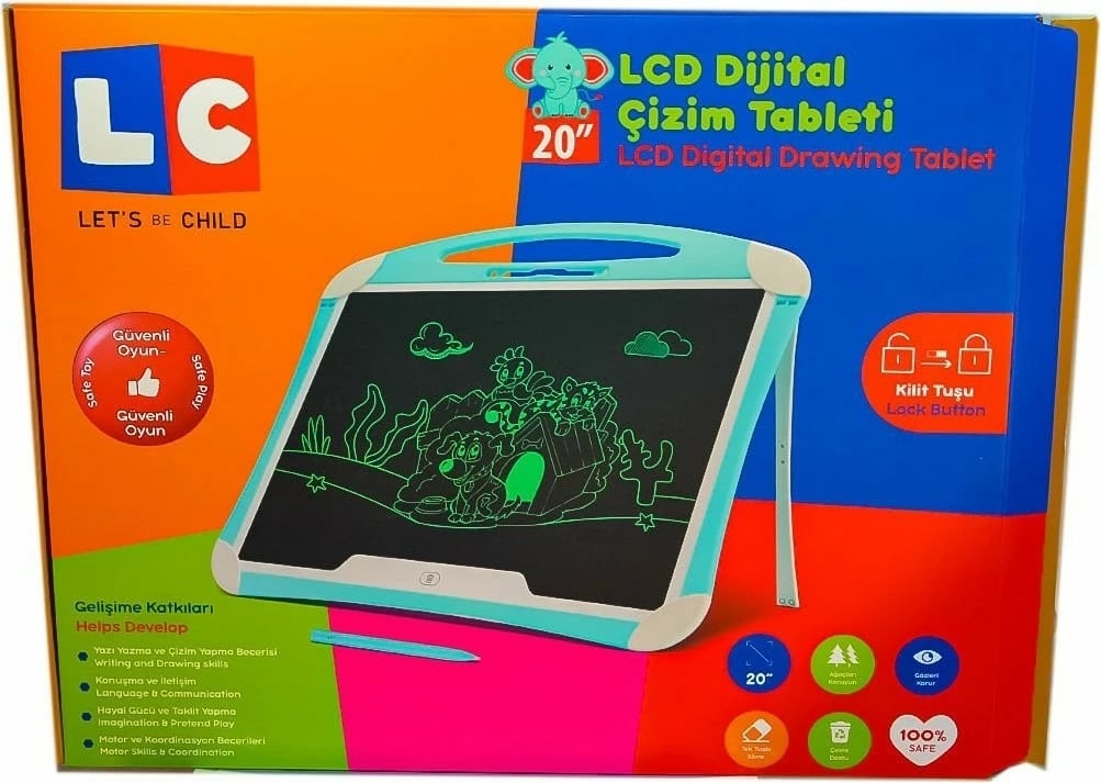 Tabletë për vizatim dixhital Let's LC-30958, 20 inch