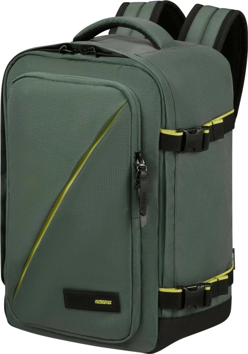 Çantë shpine American Tourister Take2Cabin S, 24L, e gjelbër e errët