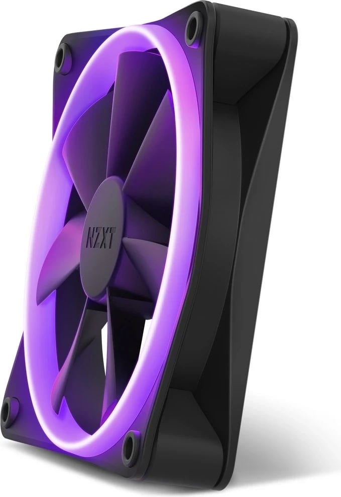 Ventilator për Kasë Kompjuteri NZXT F120 RGB, 12 cm, i Zi