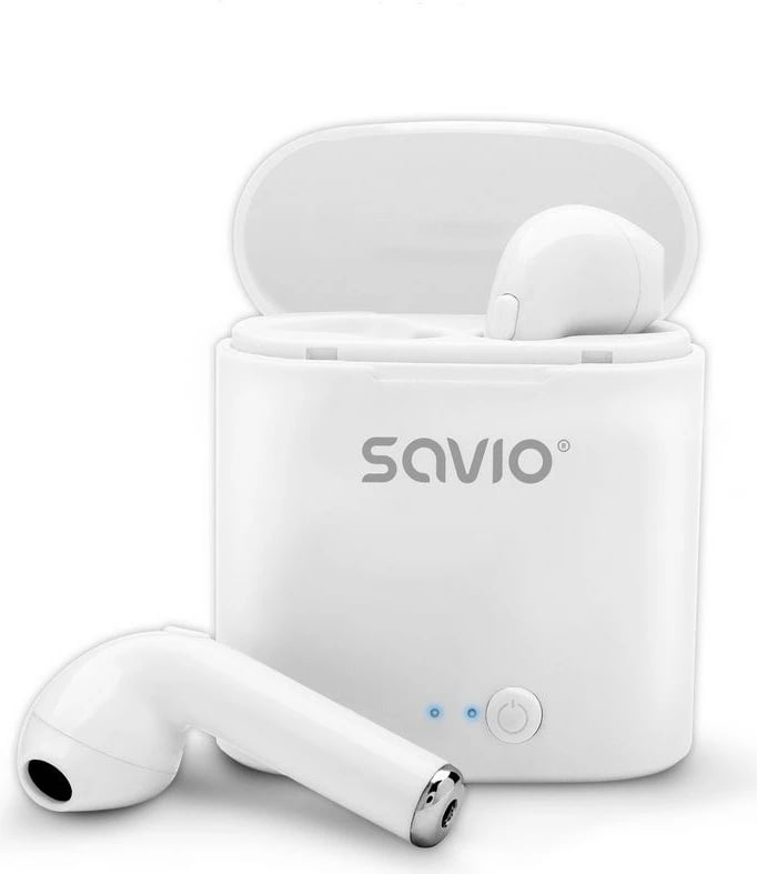 Kufje me bluetooth Savio TWS-01, e bardhë