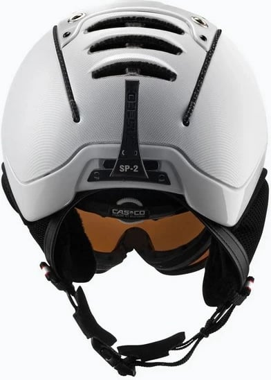 Helmetë ski CASCO SP-2 Carbonic Visor, Bardhë M