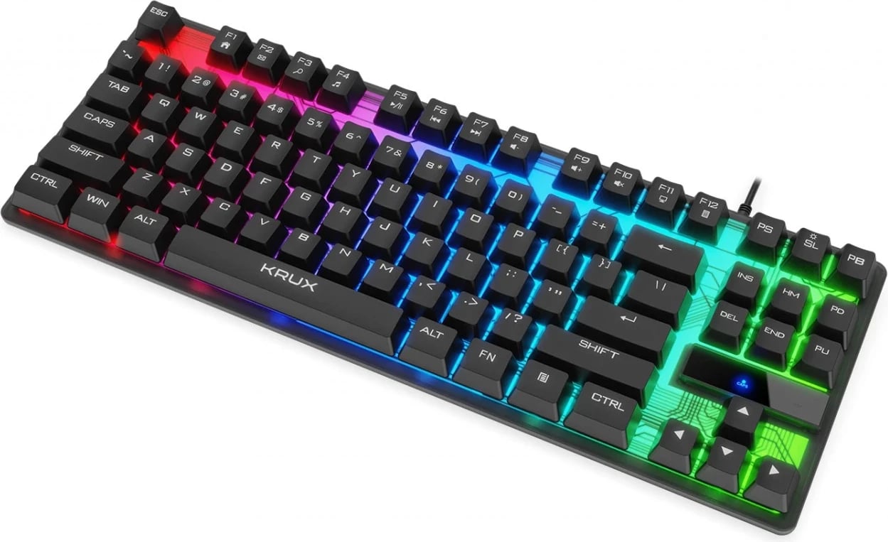 Tastierë për lojtarë Krux, RGB, e zezë