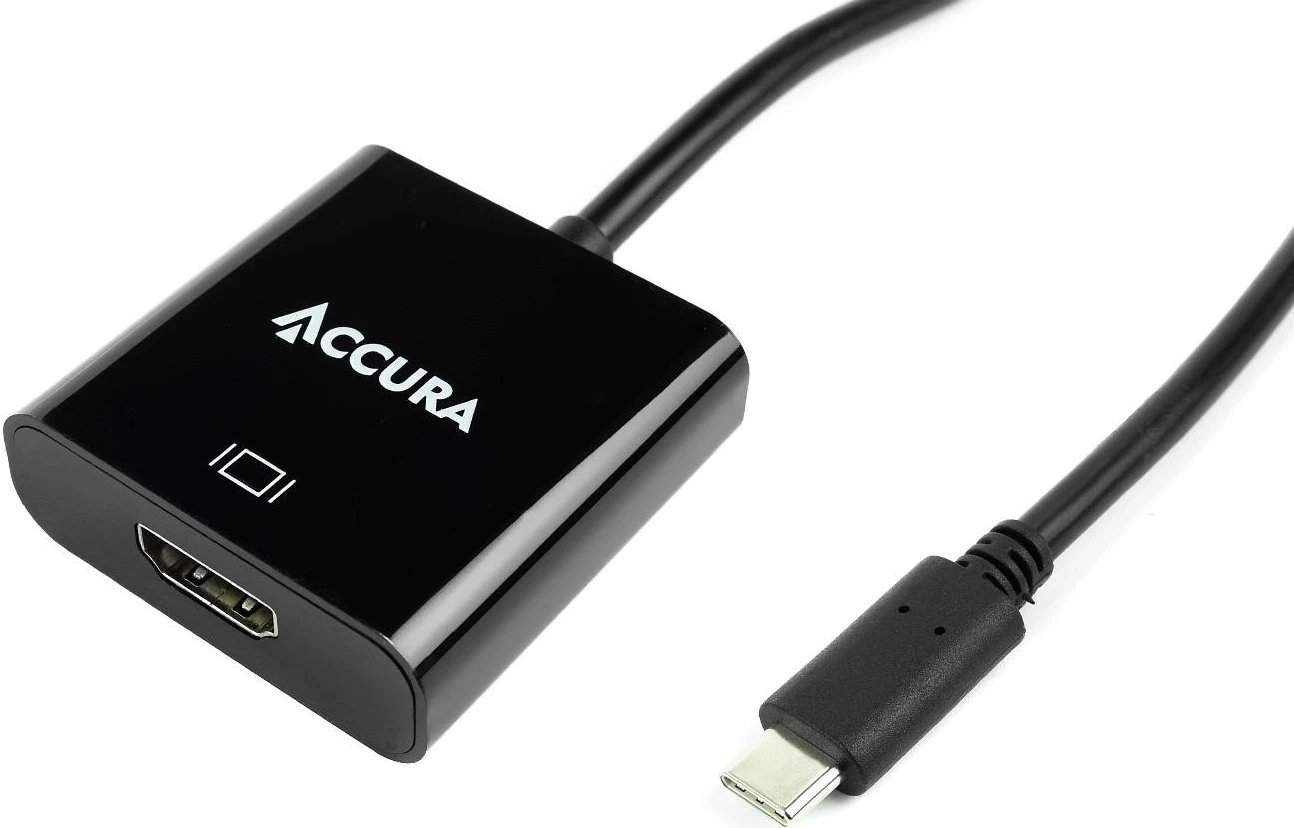 Adapter Accura USB-C në HDMI, i zi