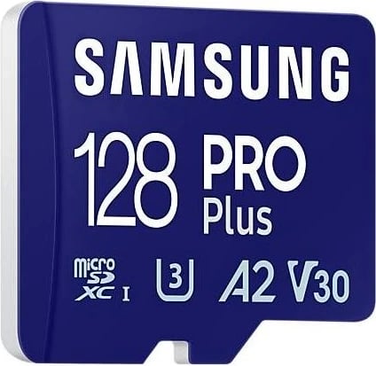 Kartë memorie Samsung Pro Plus, microSDXC, 128GB, 180MB/s