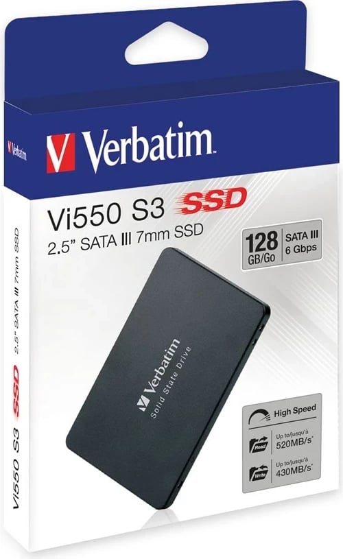 SSD Verbatim Vi550 S3, 128GB, 2.5"