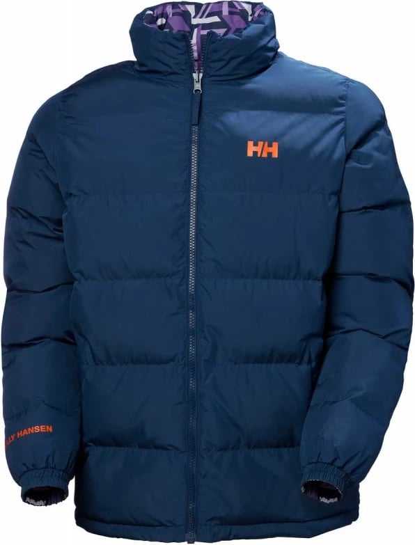 Jakne për meshkuj Helly Hansen YU 23 Revesible Puffer, ngjyrë vjollcë dhe blu marine