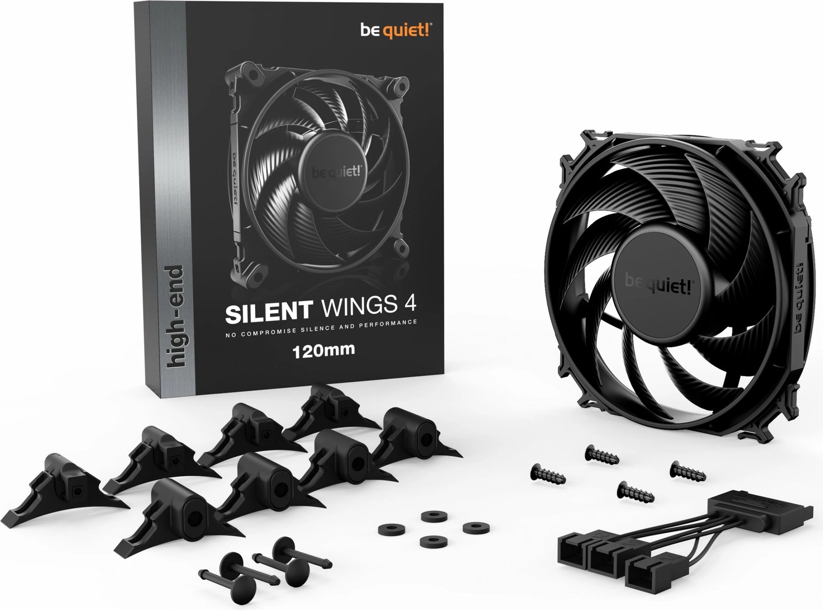 Ventilator Be Quiet! Silent Wings 4, 120mm, 18.9 dB, 48.7 cfm, i zi