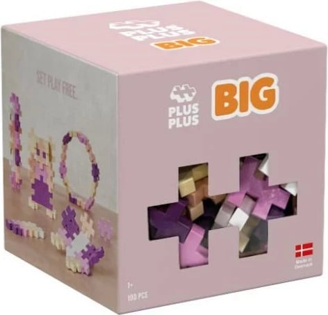 Blloqe ndërtimi Plus Plus BIG, Set i madh, 100 copë