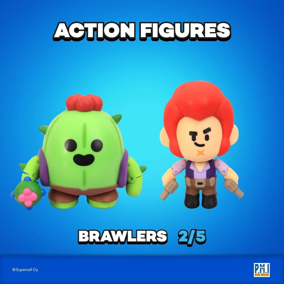 Figura aksioni Brawl Stars S1, P.M.I. Kids World, 11cm, 2 pako