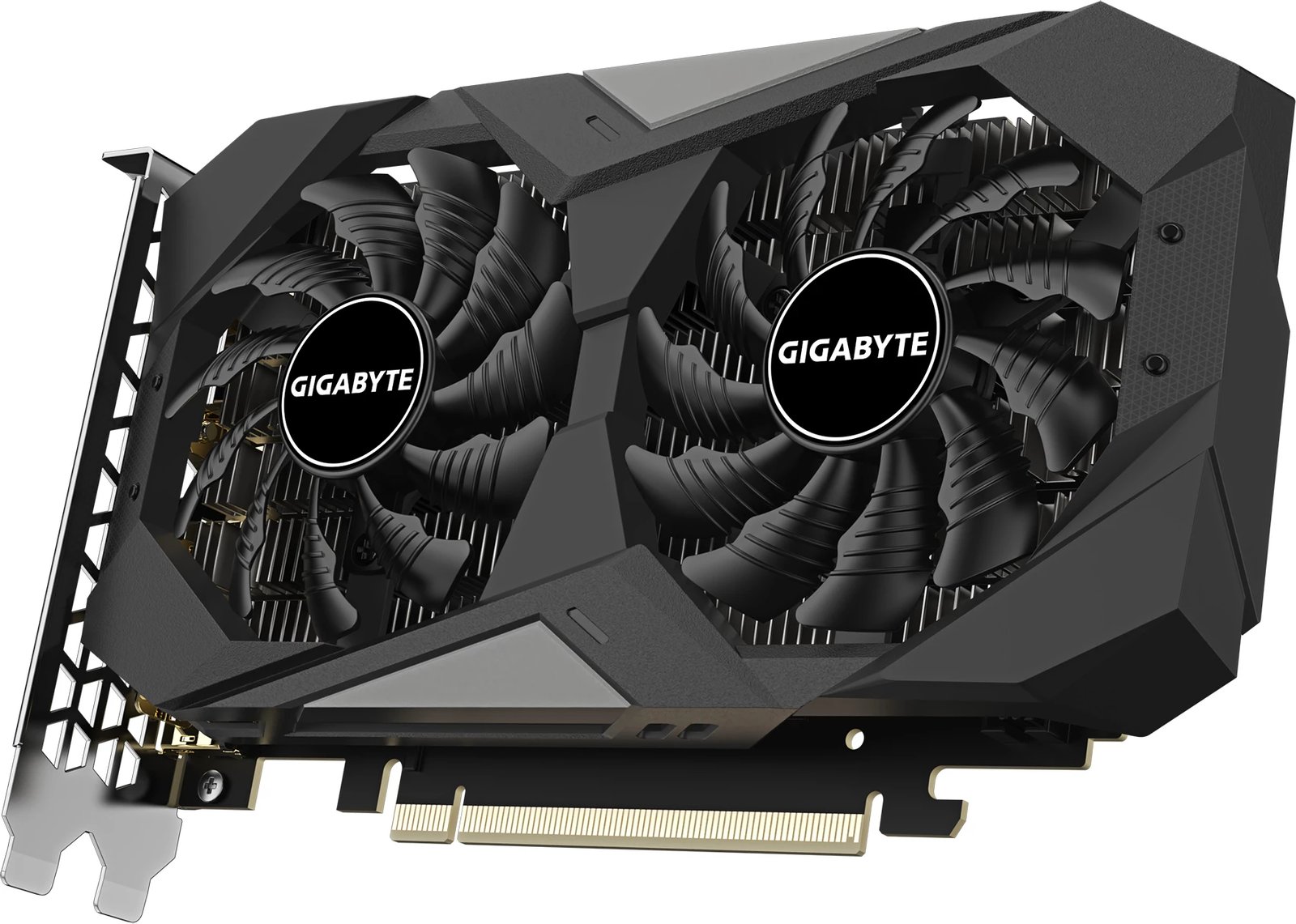 Kartelë grafike GIGABYTE RTX 3050 WINDFORCE OC 6GB, e zezë, gri