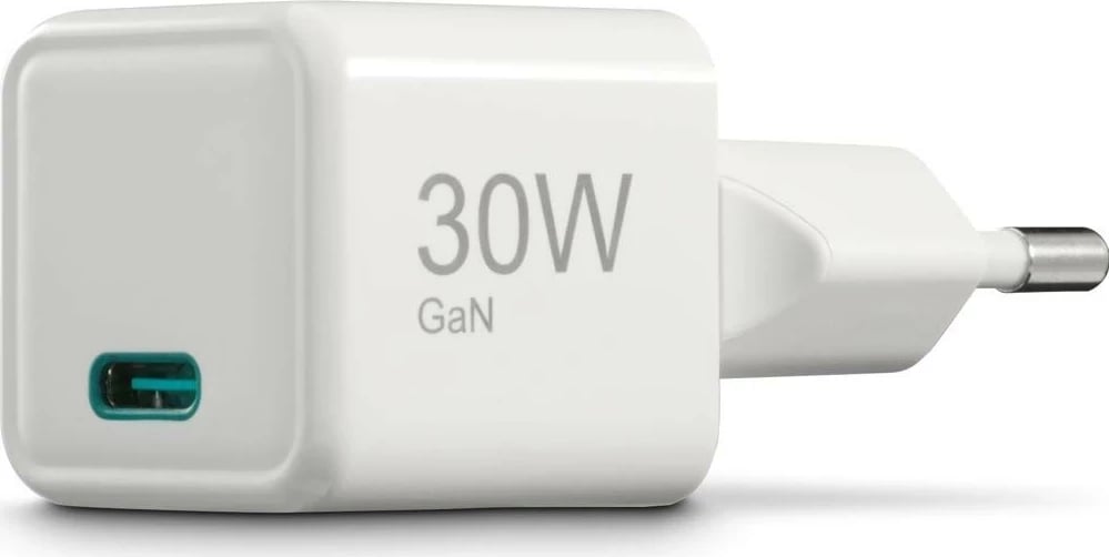 Karikues mini Hama GaN PD/QC 1x USB-C, 30W, i bardhë