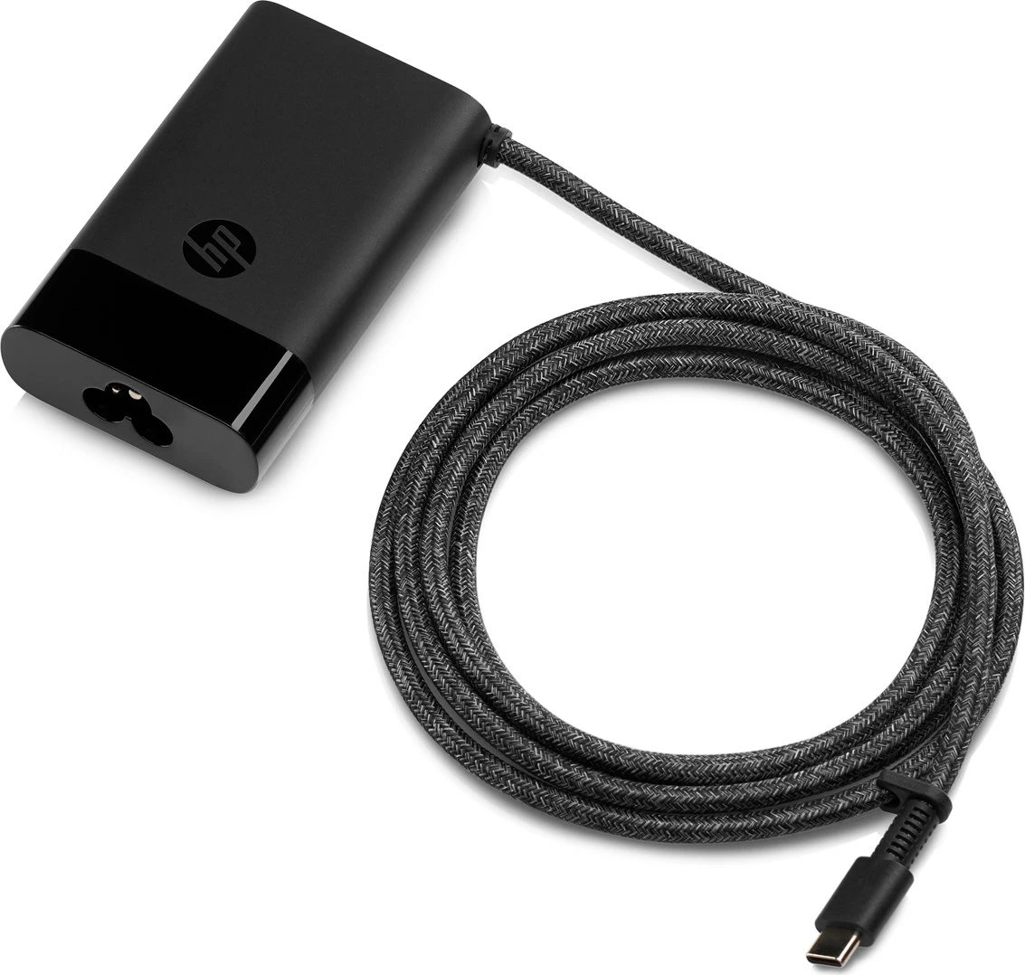 Karikues për laptop HP, USB-C, 65W, i zi