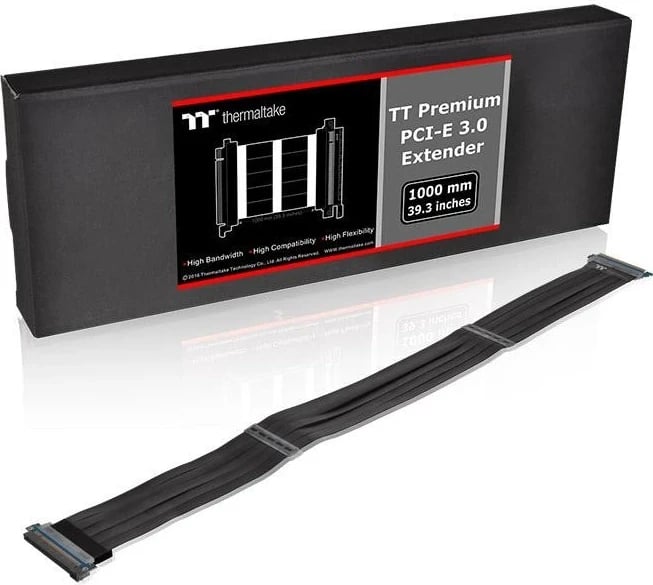 Kasë zgjatëse Thermaltake Riser PCI-e X16 Premium, e zezë