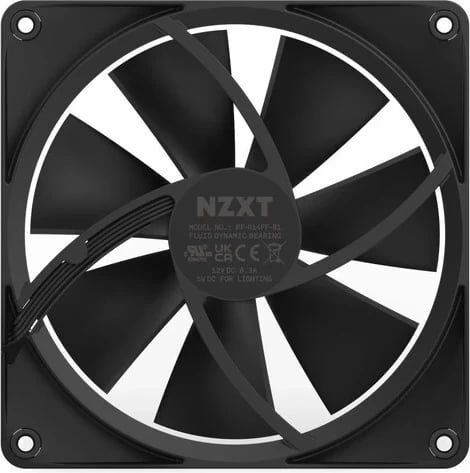 Ventilator për kasë NZXT F140 RGB, i zi