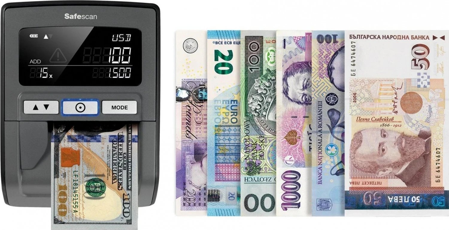 Verifikues banknotash Safescan 185-S, LCD, i zi