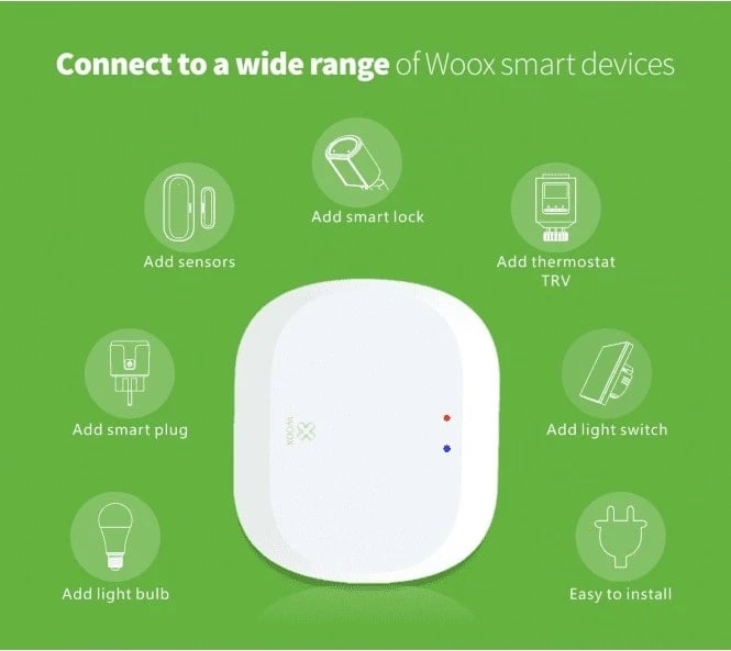 Gateway inteligjent WOOX, R7070, me WiFi dhe ZIGBEE