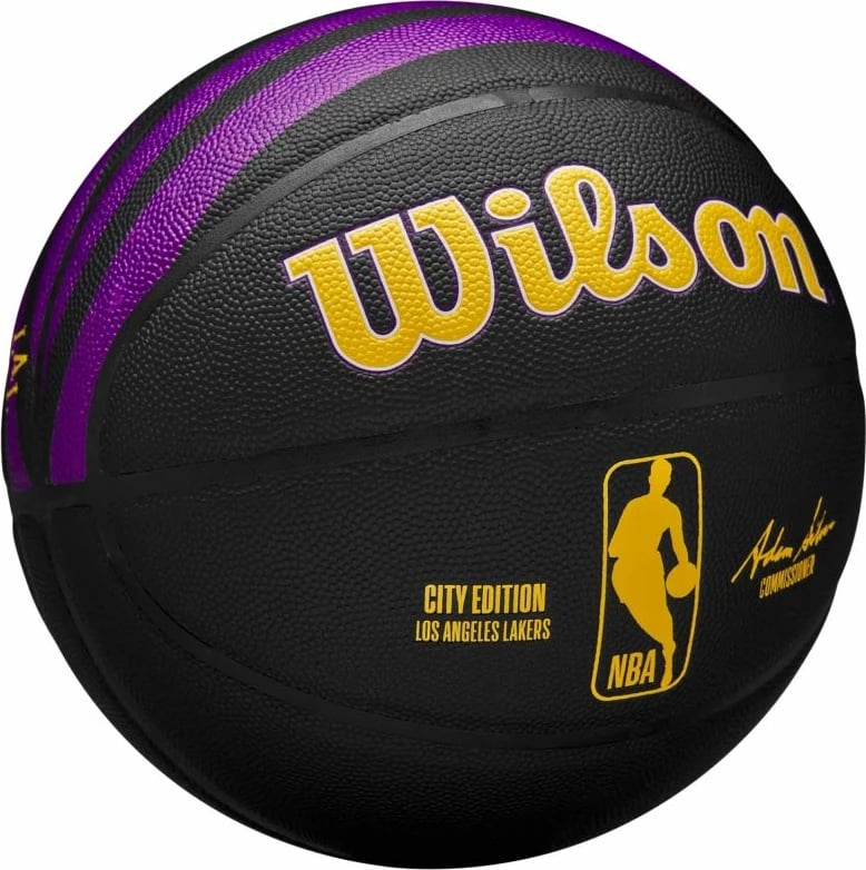 Top basketbolli Wilson, i zi dhe i verdhë