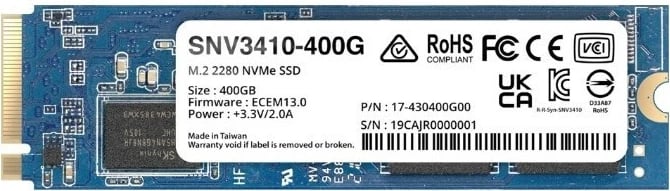 SSD Synology SNV3410 400 GB M.2 PCI Express 3.0