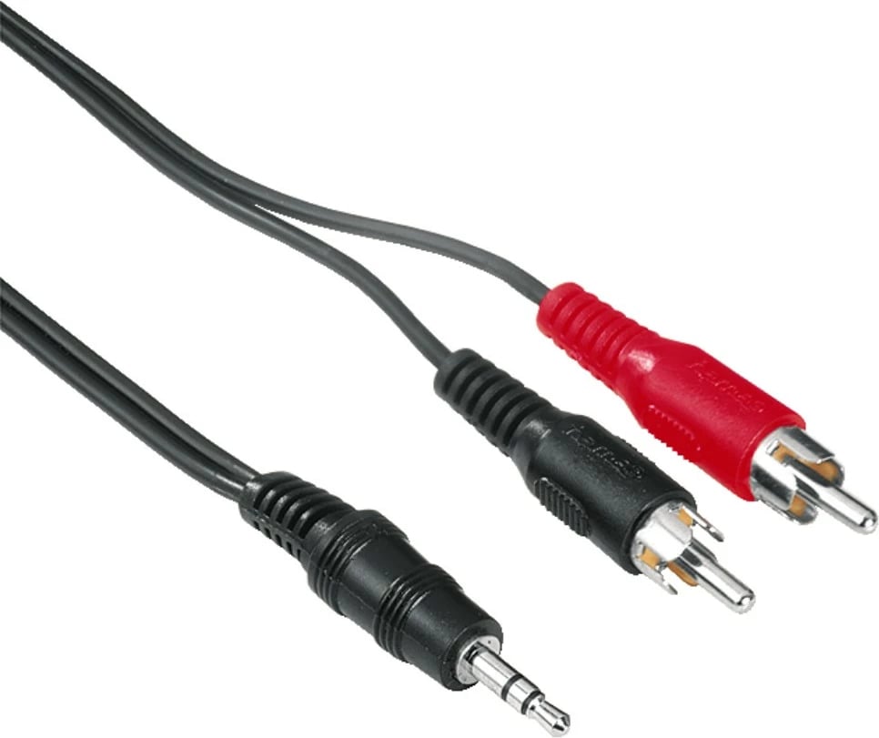 Hama 2 RCA - 3.5 mm stereo audio Kabllo , 2 m, 48913