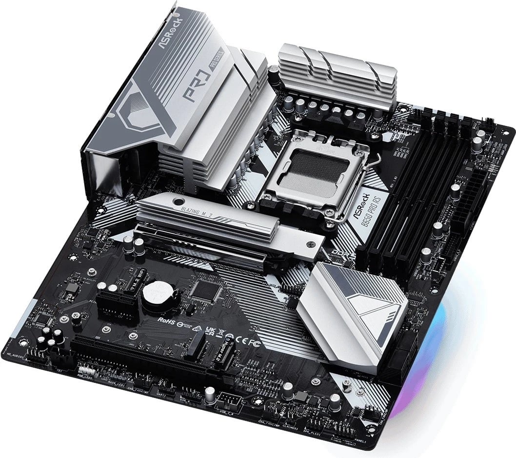 Pllakë amë ASRock B650 Pro RS, Socket AM5, Chipset B650, DDR5