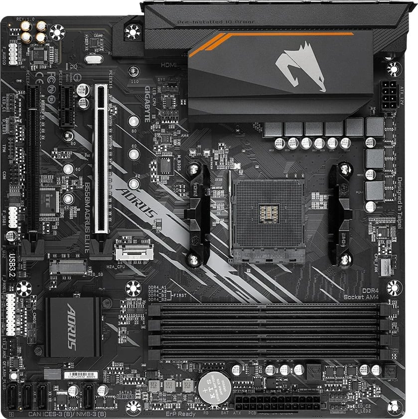 Pllakë amë Gigabyte B550M AORUS ELITE Socket, 128GB