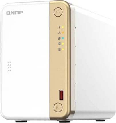 NAS QNAP TS-262, Intel® Celeron®, N4505, Gold, White