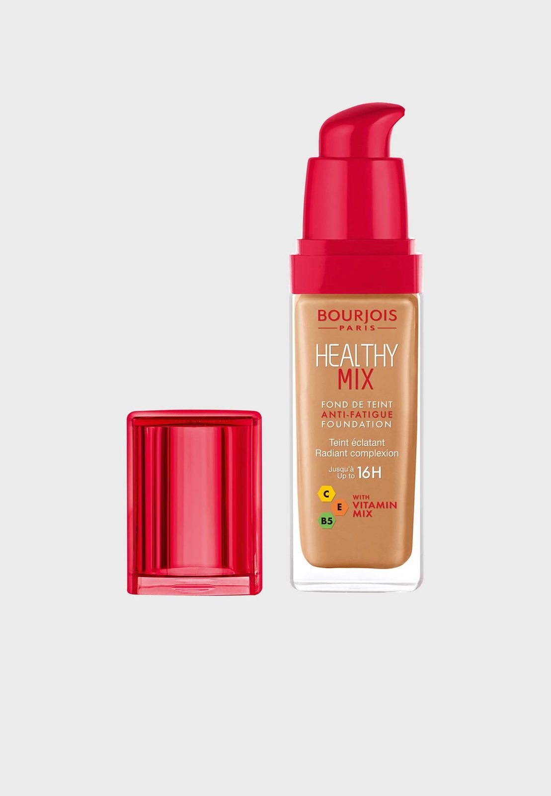 Krem pudër Bourjois Healthy Mix 57 Dark Tan, 30ml