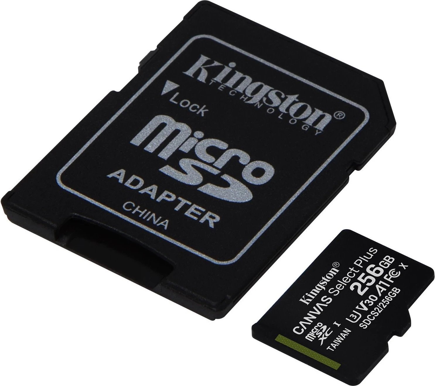 Kartë memorie microSDXC Kingston Canvas Select Plus, 256GB