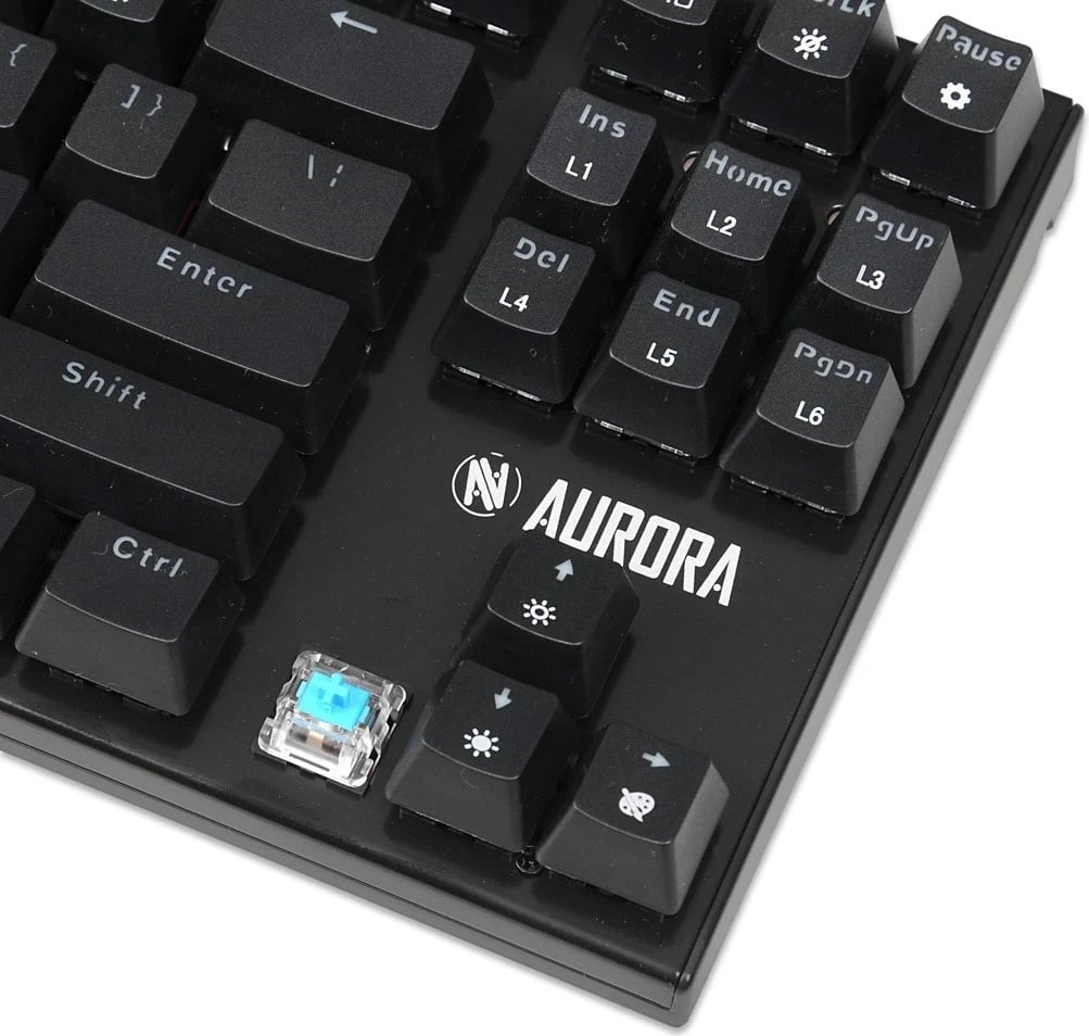 Tastierë IBOX Aurora K-2R Gaming, RGB, e zezë