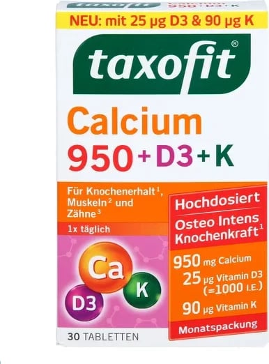 TAXOFIT CALCIUM+ D3+ K 950 TAB 30