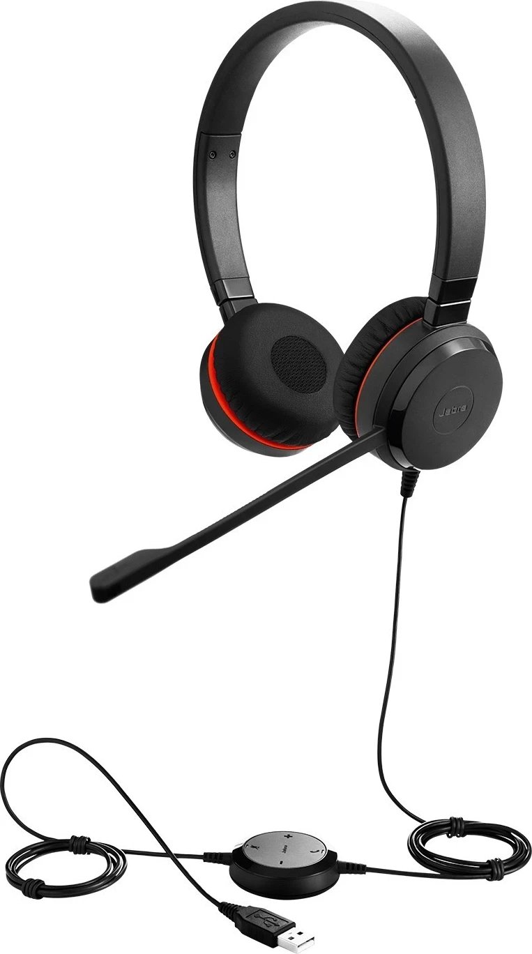 Kufje Jabra Evolve 20 Stereo MS, USB, e zezë