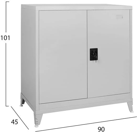 Dollap metalik 90Χ45Χ101 me 2 rafte 2 dyer FH10323