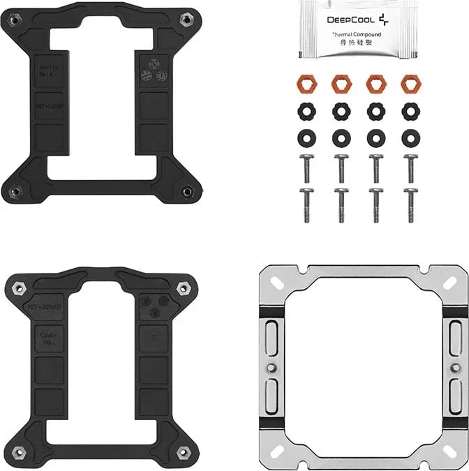 Ftohës Procesori DeepCool AG400, 12 cm, Alumin, Zi