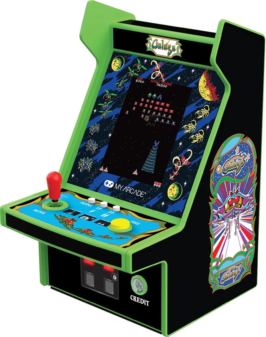 Paisje portative lojërash Galaga, My Arcade Micro Player, 2,75", dy lojëra