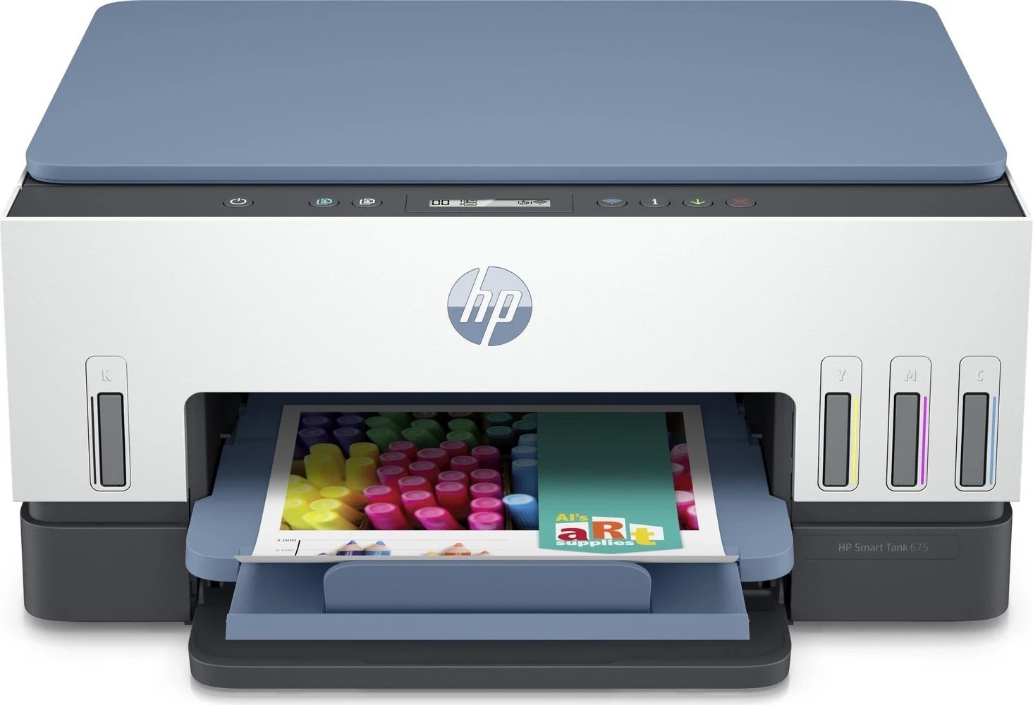 Printer HP Smart Tank 675, me WiFi dhe printim dyanshëm