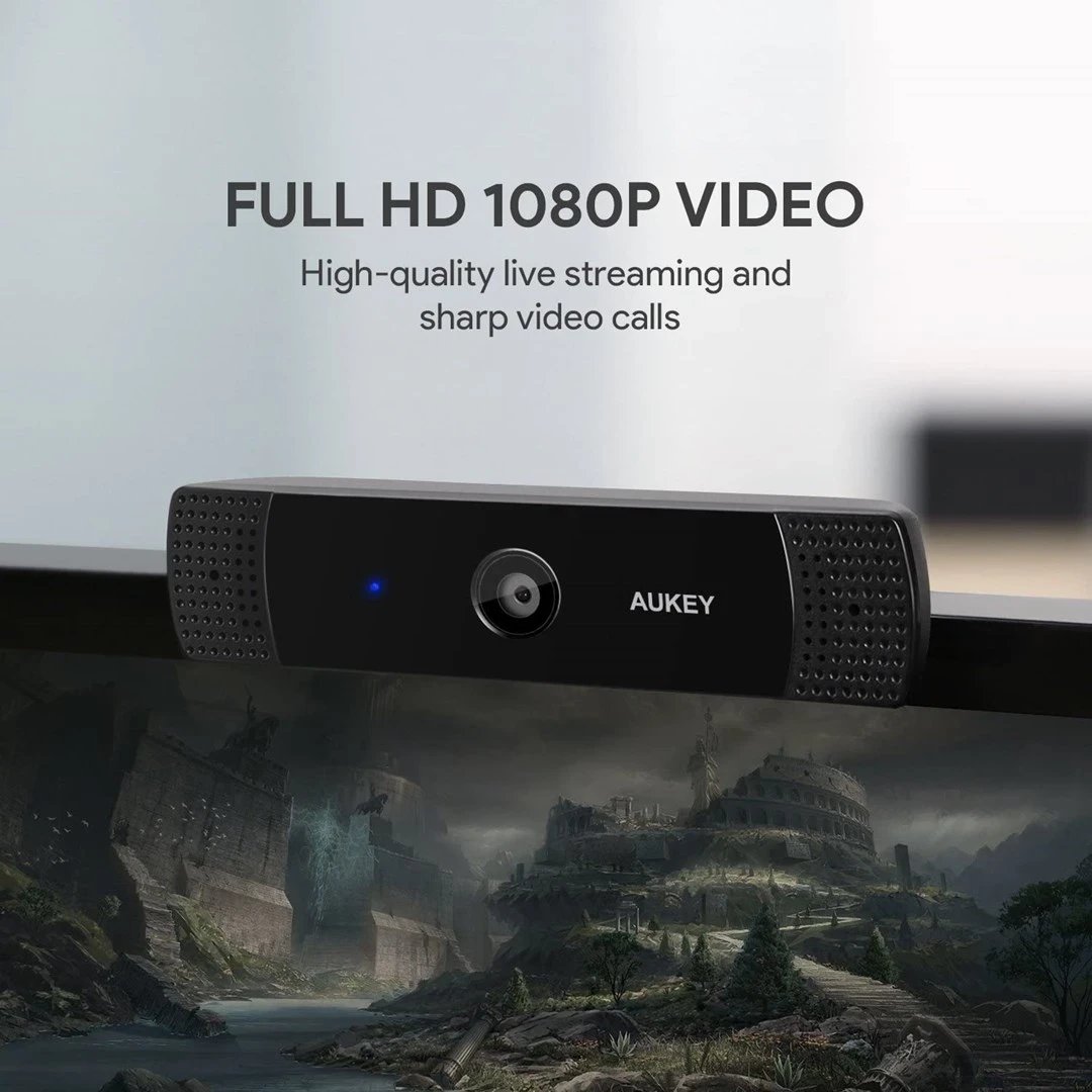 Webcam AUKEY PC-LM1E, 2MP, Full HD, i zi 