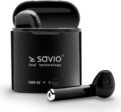 Kufje me bluetooth Savio TWS-02, e zezë