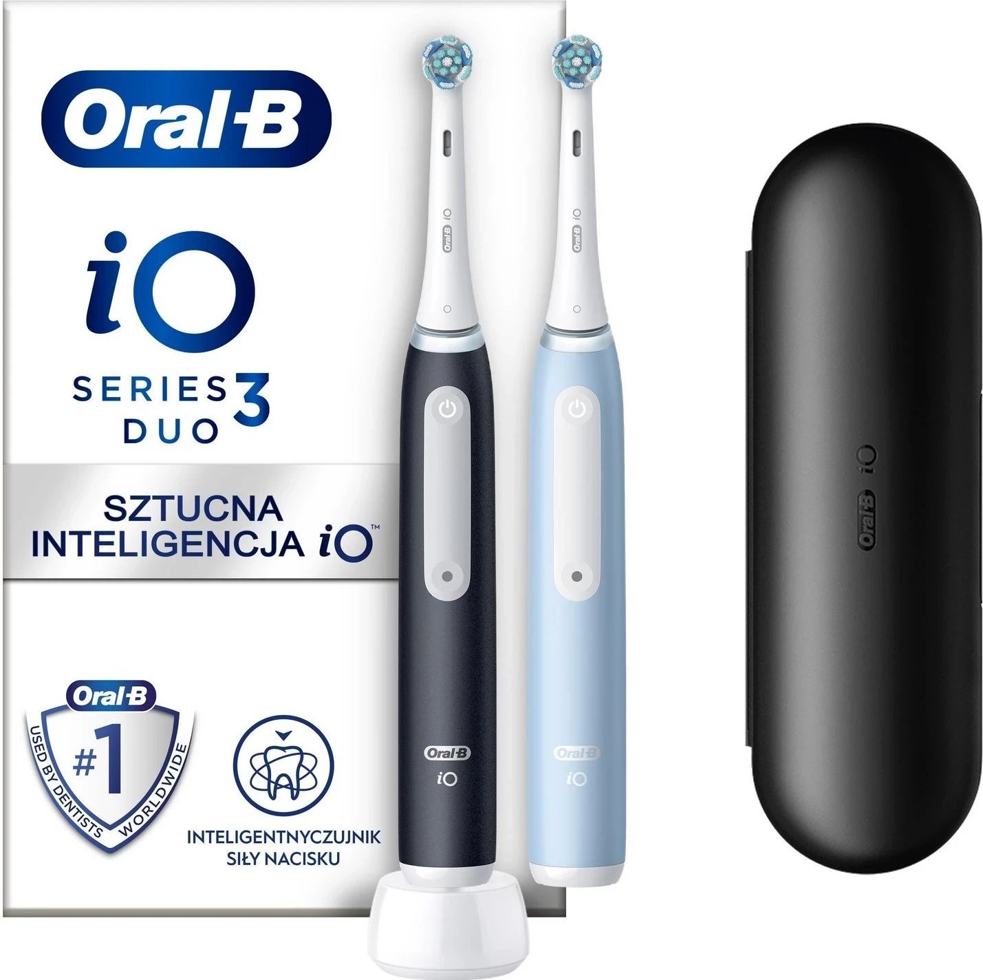 Furçë dhëmbësh magnetike Oral-B iO 3, e zezë/blu