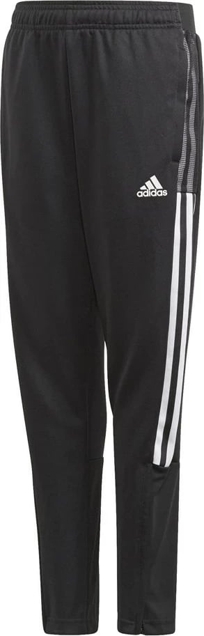 Pantallona Adidas Tiro 21 Slim për të rinj, të zeza